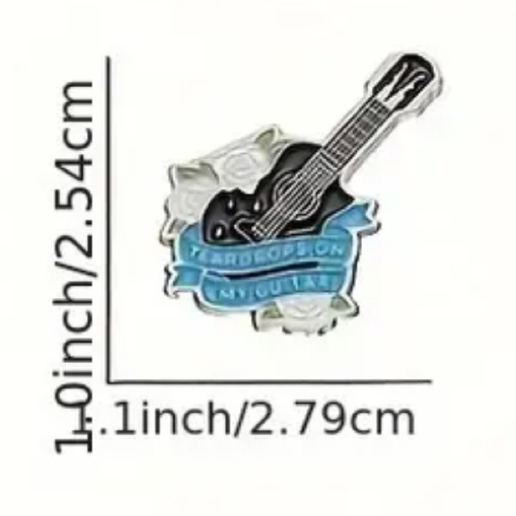 DEBUT TEARDROPS ON MY GUITAR PIN - TAYLOR PIN - Picture 2 of 8